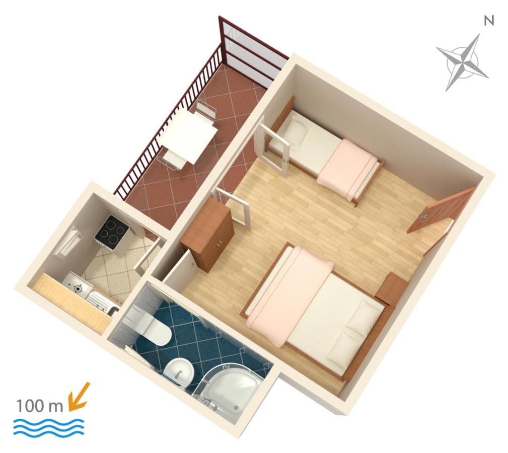Apartments By The Sea Podaca, Makarska - 515 Екстериор снимка